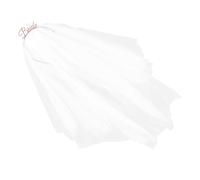 Toddmomy White Rhinestone Bride Headband with Veil for Wedding and Bridal Shower, Zinc Alloy and Mesh Material, Comfortable Fit and Versatile Styling for Brides and Bridesmaids at Special