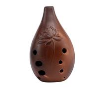 Toddmomy Wind Instrument 10 Holes Ceramic Ocarina Ancient Chinese Flute Pure Sound for Artists Random Style