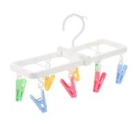 Toddmomy Windproof Sock Hanger with Clips for Socks Underwear Hats Drying Rack Drip Hanger for Clothes Bras Gloves Towels Laundry