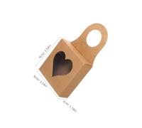 Toddmomy Wine Bottle Boxes Heartshaped 30pcs Kraft Paper Hanging with Window Display Decorative Packaging Reliable Gift Boxes for Weddings and Online Shipping for Wine Bottles