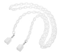 Toddmomy Wireless Earphone Lanyard Anti-lost Chain for Wireless Earbuds Spaceman Design Earphones Holder and Flexible Necklace Strap for Running Yoga Fitness Unisex White