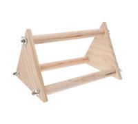 Toddmomy Wood Bird Stand Perch for Chickens and Birds Wooden Pet Plaything Suitable for Parakeets Parrots Roosters and Chicks Easy to Install Chicken Coop Accessory