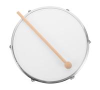 Toddmomy Wood Hand Drum with Stick for Adults Solid Frame Percussion Instrument for Early Music Education Rhythm Development Travel and Party Use