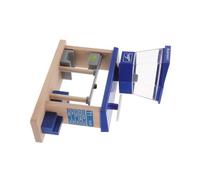 Toddmomy Wooden Airplane Station with Railway Track Accessories for Interactive Learning and Role Play Enhances Cognitive Skills and Logical Thinking Suitable for Boys Home and Kindergarten