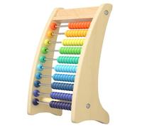 Toddmomy Wooden Calculation Rack Abacus for Portable Montessori Math for Addition and Subtraction Learning Educational Counting Frame for Boys and Development