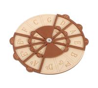 Toddmomy Wooden Circle of Fifths Guitar Chord Changer Music Theory Aid Portable Melody Wheel Scale Chart for Beginners and Adults Ear Training Practice Tool