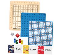 Toddmomy Wooden Educational Set for Early Learning Addition and Multiplication Counting Board Game for Develops Math Skills Fine Motor Skills for Birthdays Christmas
