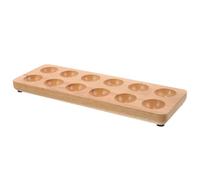 Toddmomy Wooden Egg Tray Storage Box for Kitchen and Refrigerator Made of Solid Wood Keeps Eggs Safe and Organized for Countertop Fridge Use