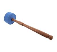 Toddmomy Wooden Felted Striker Mallet for Tibetan Singing Bowls Handheld Sound Bowl Accessory with Copper Elements Ergonomic Handle for Meditation Rituals and Relaxation