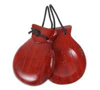 Toddmomy Wooden Finger Castanet Musical Instrument Small Rhythm Castanets for Educational Percussion Enhancing Coordination and Early Music Learning