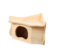 Toddmomy Wooden for Animals Natural Hamster and Squirrel Hideout Fun Sleeping and Playing Cabin for Hours of Exploration and Play