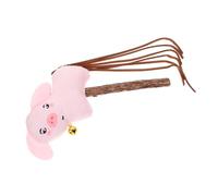 Toddmomy Wooden Handle Catnip Stick for Indoor Cats Kitten Teaser Wand Interactive Animal Shape Chew Stimulates Play and Natural Instincts