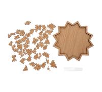 Toddmomy Wooden Irregular Jigsaw Puzzle for Adults, Creative Hexagon Warrior Shape, Difficult Intelligence Puzzle Plaything for Stress Relief and Brain Training