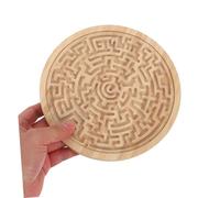 Toddmomy Wooden Labyrinth Maze Puzzle Board for Preschool Bead Maze for Logic Training Spatial Awareness Parent Interaction Portable Non Toxic Montessori Activity