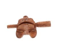 Toddmomy Wooden Lucky Frog Toy Toy Frogs Wood Sound Musical Instrument Plaything