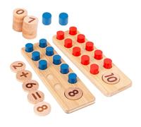 Toddmomy Wooden Math for Ages Educational Counting Cognitive Plaything Intelligence Development Abacus for Early Learning Manipulative for Boys