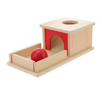 Toddmomy Wooden Montessori Educational Box with Ball Interactive Game for Wooden Learning for Social Skills Development