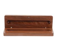 Toddmomy Wooden Pen Organiser Box with Flip Lid Handcrafted Walnut Finish Pen Storage Case Easy to Carry and Store for Business Trips and Anniversary Celebrations