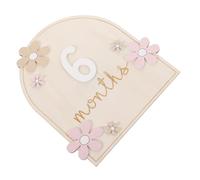 Toddmomy Wooden Progress Cards Monthly Markers for Boy Newborn Monthly Signs Card Shower Decorations Born Essentials