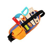 Toddmomy Wooden Repair Tool with Fanny Pack Interactive Pretend Play for Boys and Compact for Hands Educational Gift to Develop Creativity and Sorting Skills