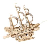 Toddmomy Wooden Sailboat Puzzle for Adults and Premium Nautical Boat Model DIY Kit Educational Enhancing Concentration and Hand Eye Coordination Family Interaction and Nautical Lovers