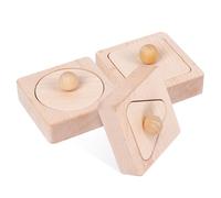 Toddmomy Wooden Shape Matching Educational for Multi Functional Geometrical Sorting Blocks Enhances Cognitive Skills Logical Thinking Hand Eye Coordination Montessori Learning Aid