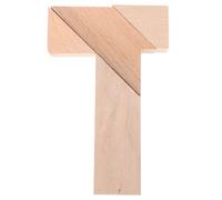 Toddmomy Wooden T-Word Puzzle Four Tricks - Educational Game for Kids Enhances Logic and Creativity Geometric Puzzle Perfect for Family Interaction