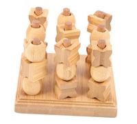 Toddmomy Wooden Toe Game for Family and Adults Strategic Board Game for Adults Premium Safe Wood Material Leisure Intelligence Puzzle for Problem Solving and Fun