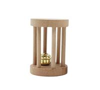 Toddmomy Wooden Toys for Hamsters Parrots Rats Boredom Breaker Mini Exercise Bell
