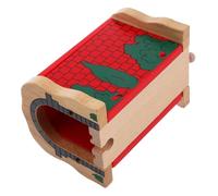 Toddmomy Wooden Train Tunnel Model DIY Train Track Accessory for Safe Wooden Material Versatile Play Scenarios Enhances Creativity Motor Skills for Home Kindergarten
