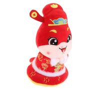 Toddmomy Year Snake Plush Soft Stuffed Animal Lunar Year Decor Lucky Cartoon Snake Adults Realistic Cute Design for Festive Home Display
