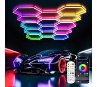 TODEHI RGB Hexagon LED Light 14 Hex 513W Honeycomb Lights for Gaming Room