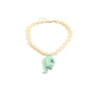 Todenb Colorful Beaded Shrimp Necklace for Women Chunky Resin Beaded Necklaces Boho Shrimp Charm Statement Choker Necklace Adjustable Summer Beach Tropical Jewelry Gift, Adjustable, Metal, No Gemstone