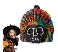 Todes Whistle, Aztec Whistle, Portable Ceramic Skull Spooky Whistle, Folk & World Wind & Instruments for Indoor and Outdoor Use