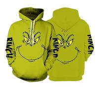 TODFIY Unisex 3D Print Stylish Hoodies Christmas Funny Casual Pullover Christmas Hoodie Sweatshirt Couples Men Women, Hei Se, 3XL