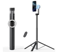 TODI Magnetic Selfie Stick Tripod for iPhone, 65” Phone Tripod for Magsafe(Gray)