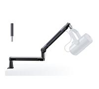 TODI Mic Stand Desk, Heavy Duty Boom Arm Bear 3LB with Extension Riser, Adjustable Microphone Stand Desk, All Metal Mic Arm Desk Mic Stand with 3/8'' 5/8'' Interface