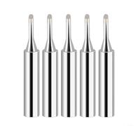 Todikaper 5pcs 900M-T Electric Iron Tips Pure Copper Core Suitable for 200-480C Fine Pitch Soldering Work Silver(900M-T-2.4D)