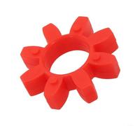 Todikaper GR14/19/24/38-125 Urethane Shaft Coupling Coupler Spider Insert Open Center Red Polyurethane Flexible Industrial Machinery Drives Conveyor Systems Pumps Equipment (GR28)