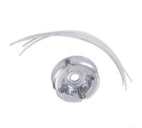 Todikaper Heavy Duty Lawn Mower Head, Compatible with Most String Trimmers, Includes Nylon and Steel Line for Thick Weeds and Grass, Silver Metal Construction