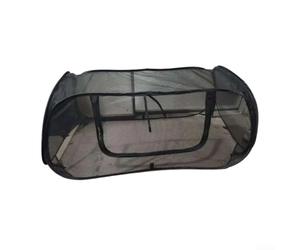 Todikaper Pop-Up Mesh Garden Bed Cover for Raised Planters, Breathable Sun Shade Cloche with Roll-Up Window, Bird Insect Protector for Vegetables Flowers, Foldable Outdoor Greenhouse(black)