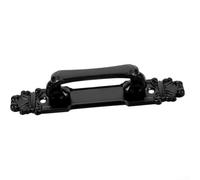 Todikaper Vintage Barn Door Handle,Metal Cabinet Door Pulls Antique Sliding Wardrobe Fasteners Fittings Black, Suitable for Various Interior Styles(1pcs)