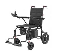 TODIMART Foldable Electric Wheelchair for Adults, 2x250W Dual Motor, Electronic Braking, 12" PU Solid Rear Wheels, 15 km Range, Iron Alloy Frame