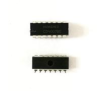 Todiys New 30Pcs for CD4007 CD4007UBE HEF4007UBP DIP-14 CMOS Dual Complementary Pair Plus Inverter IC CD4007BE