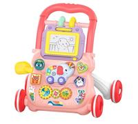 Todlder Roll Walker - Wheel Aid Grey, Learning Walker, Upright, Early Cognitive Builder Toys, Music Light Sensory Fun Hub, Birthday Surprise Pack | Sit to Stand Learning Joy Hub for Kids 1-3 Years