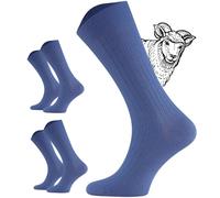 TODO 2 Pairs of Diabetic Socks Merino without Elastic Waistband Extra Wide Wool Medicine Diabetic Socks Men and Women, blue, 39-42