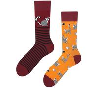 TODO Colours Fun Socks with Motif - Multicoloured, Colourful, Crazy for the Joy of Life, Lemur, 39-42
