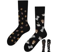 TODO Colours Funny Socks for Men, Women - Cotton, Cool and Crazy Socks Novelty Gifts - Fancy Designs, Morning Coffee, Medium