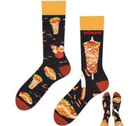 TODO Colours Funny Socks with Motif - Multicoloured, Colourful, Crazy for the Joy of Life, Doner socks, 43-46