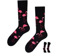 TODO Colours Mismatched Crazy Fun Socks - Flamingo Lover Socks men, woman (9-11)